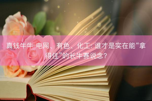 真钱牛牛 电网、有色、化工: 谁才是实在能“拿得住”的长牛赛说念?